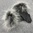 Raccoon Fur Leather Gloves (8)