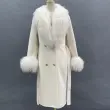 Shearling Mandarin Collar Double-faced Wool (2)
