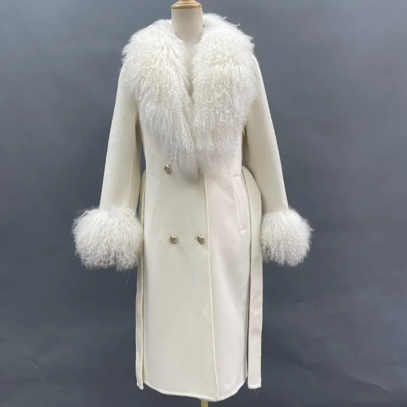Shearling Mandarin Collar Double-faced Wool (2)