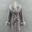 Mandarin Collar Tie-Waist Double-Sided Wool Coat (16)