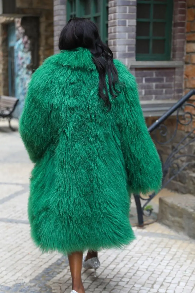 100cm Shearling Coat with Mandarin Collar (6)