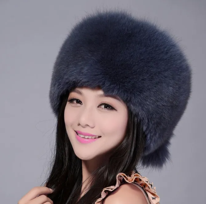 Russian-style Tail Hat with Fox Fur (2)