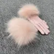 Raccoon Fur Leather Gloves (13)