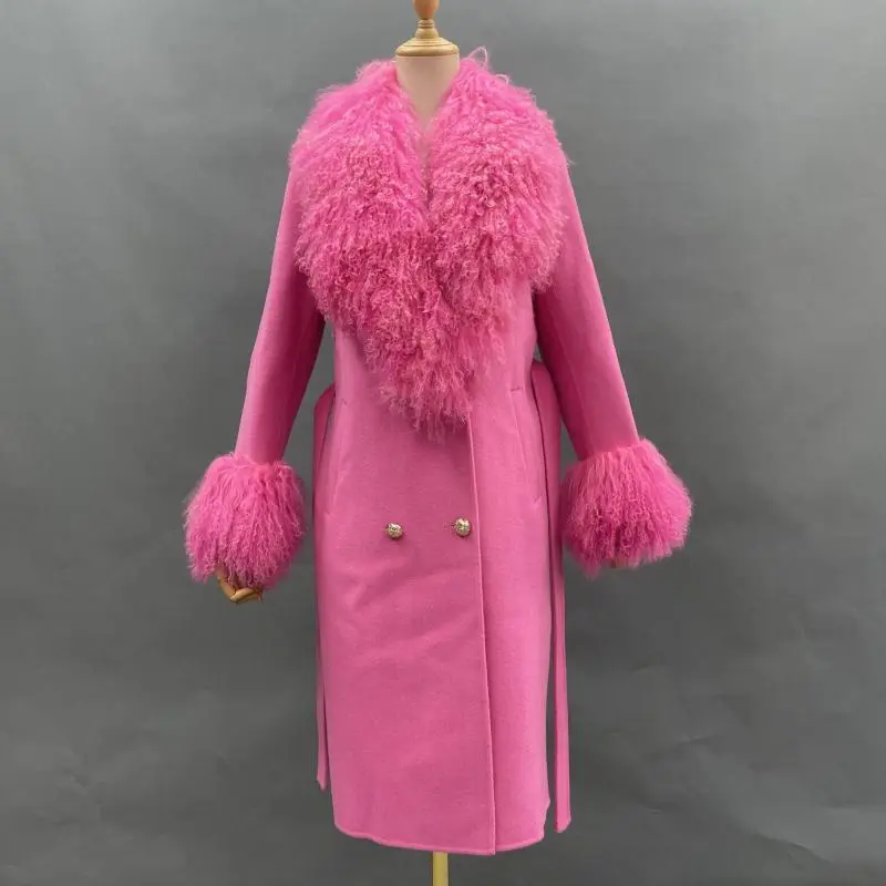Shearling Mandarin Collar Double-faced Wool (3)