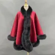 Fox Fur Stripe Cashmere Shawl (3)