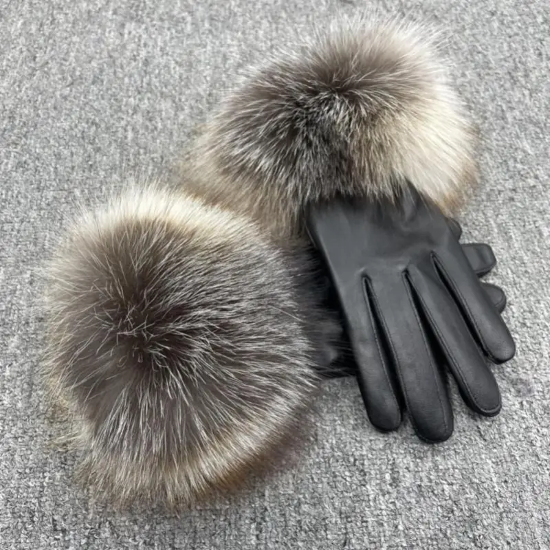 Fox Fur Leather Gloves (15)