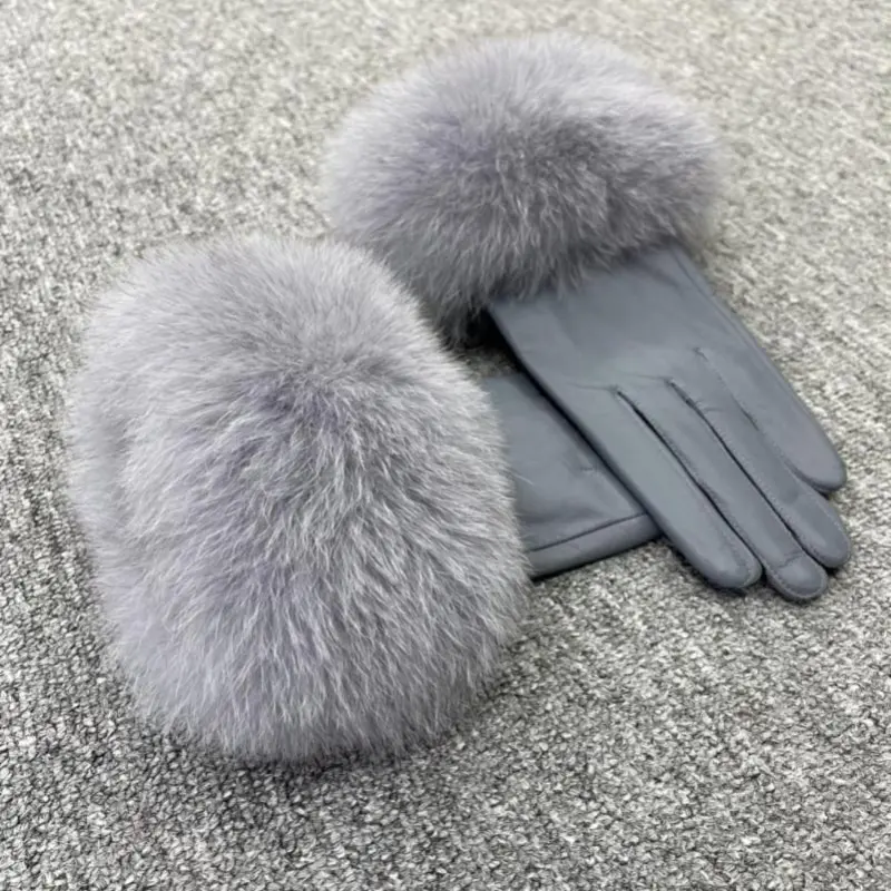 Fox Fur Leather Gloves (5)