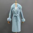Double-sided wool coat with a small collar (14)