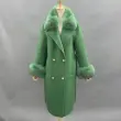 Double-sided wool coat with a small collar (2)