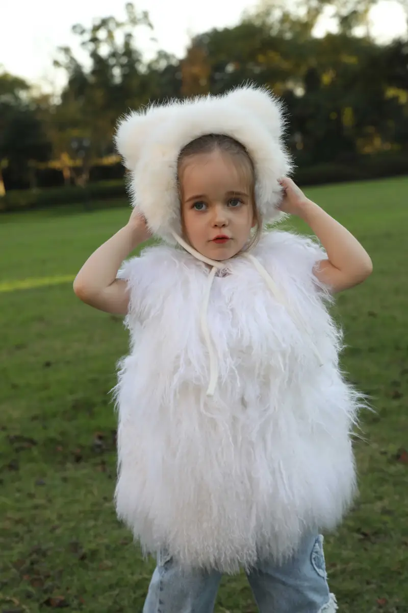 Bear Ears Eco-Fur:Faux Fur Hat (Bear Ears Removable) m4