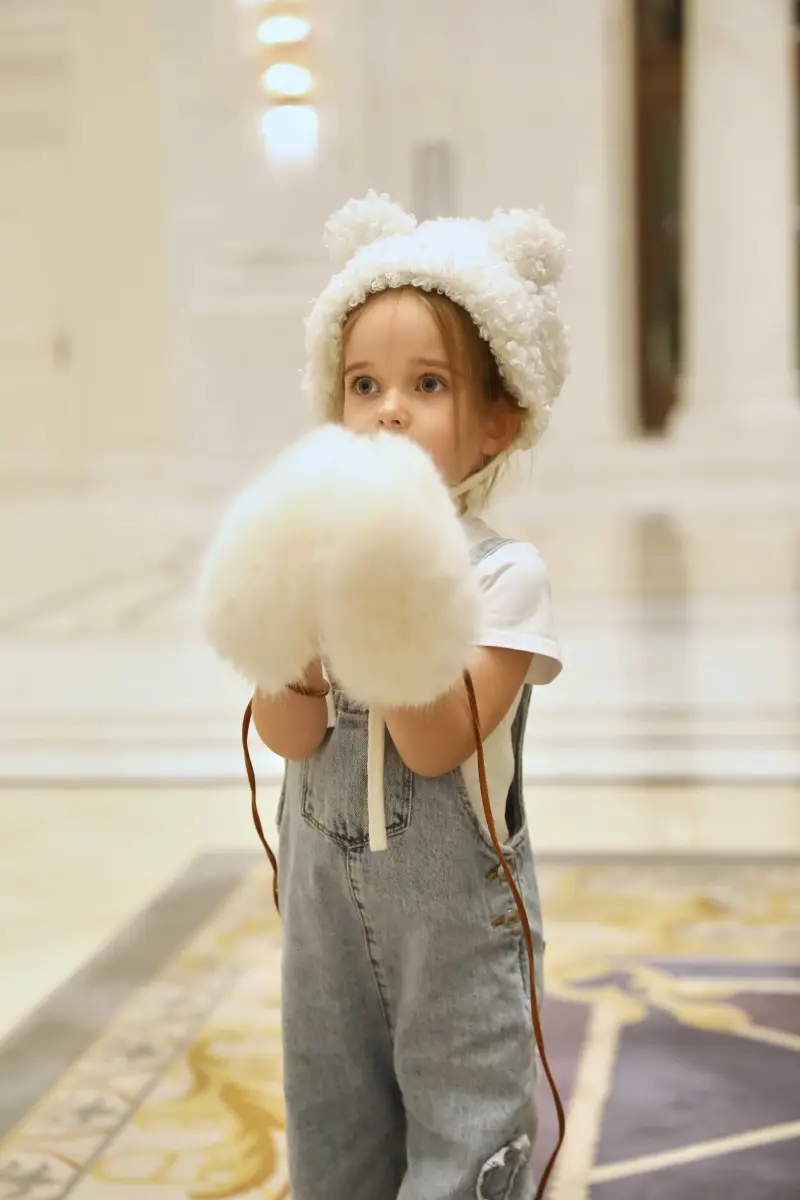 Beary Ears Lace-up Hat m6