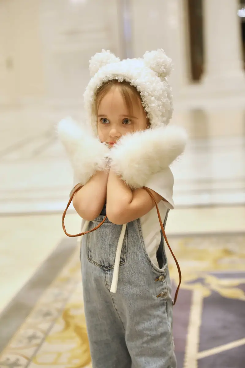 Beary Ears Lace-up Hat m5