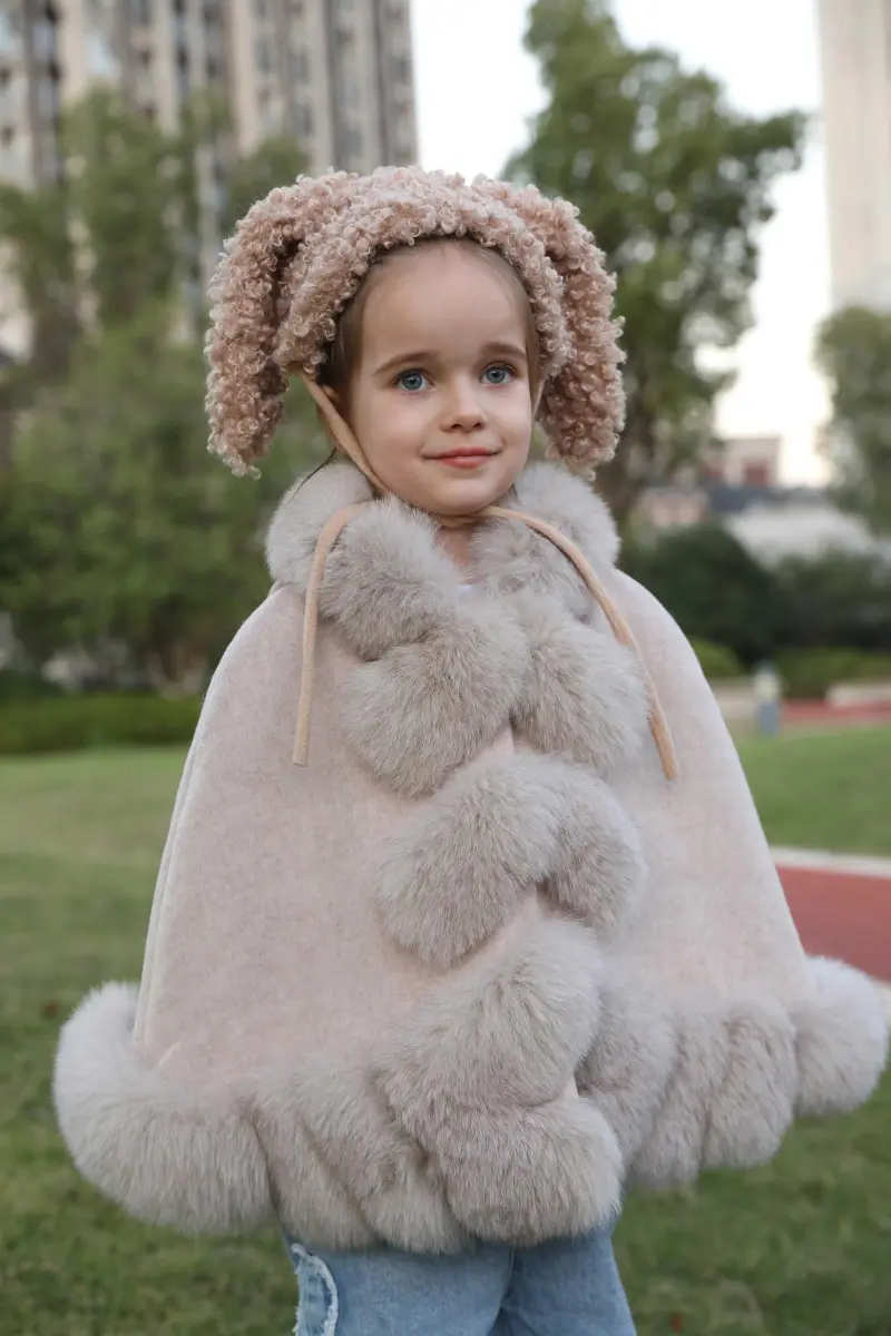 Children's Rabbit Ears Lace-Up Hat m5