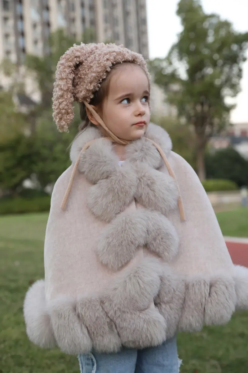 Children's Rabbit Ears Lace-Up Hat m4