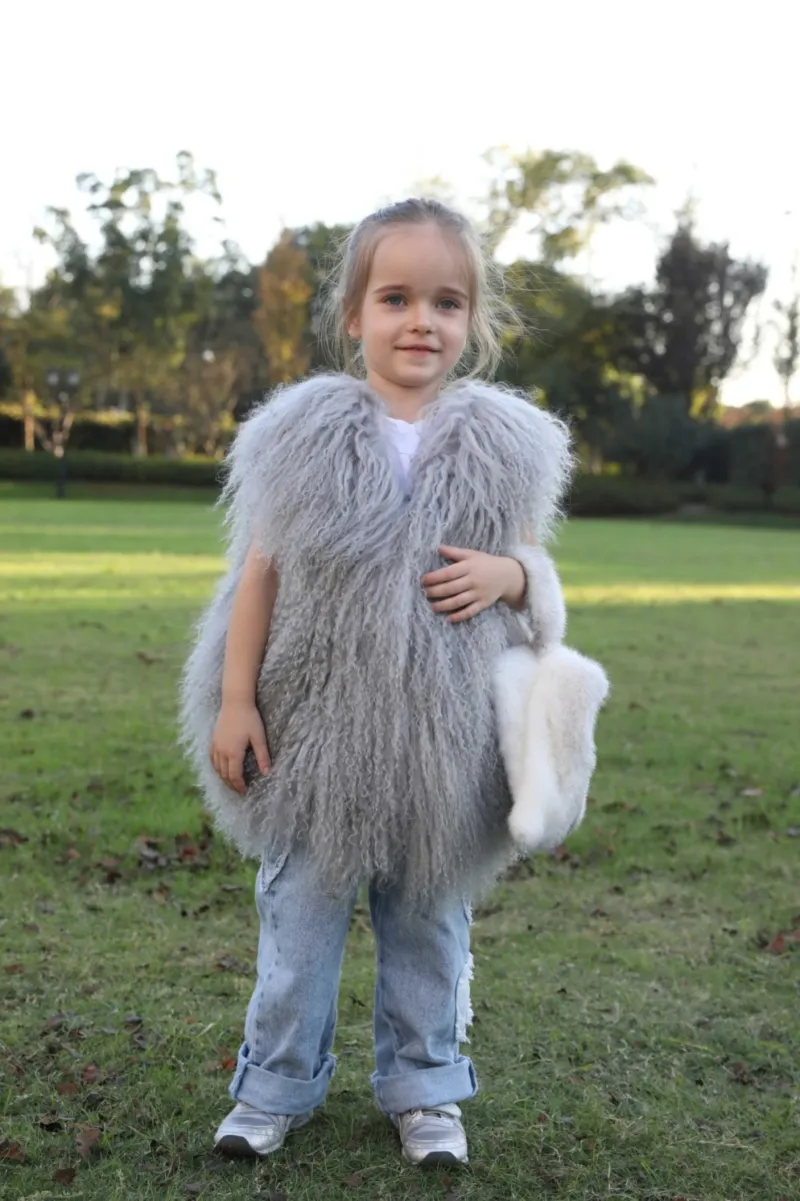 Autumn and Winter Fluffy Cute Mink Vest Bag Tote Crossbody 2