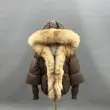 Goose Down Women's Knitted Cuff Hooded Fashionable Down Jacket20