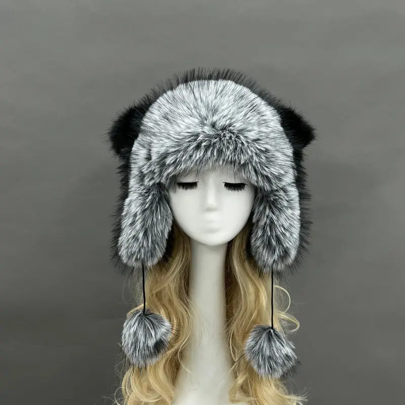 Eco-Friendly Fur Ball Panda and Raccoon Cute Hat14
