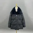 Fox Fur Placket Down-Filled Women's Collar Puffer Jacket18