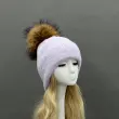Women's Fashion Fox Fur Hat with Pom Poms10