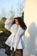 Eco-friendly Mink Fur Faux Mink Fur Shawl Collar Skirt Hem Women's Winter Coat22