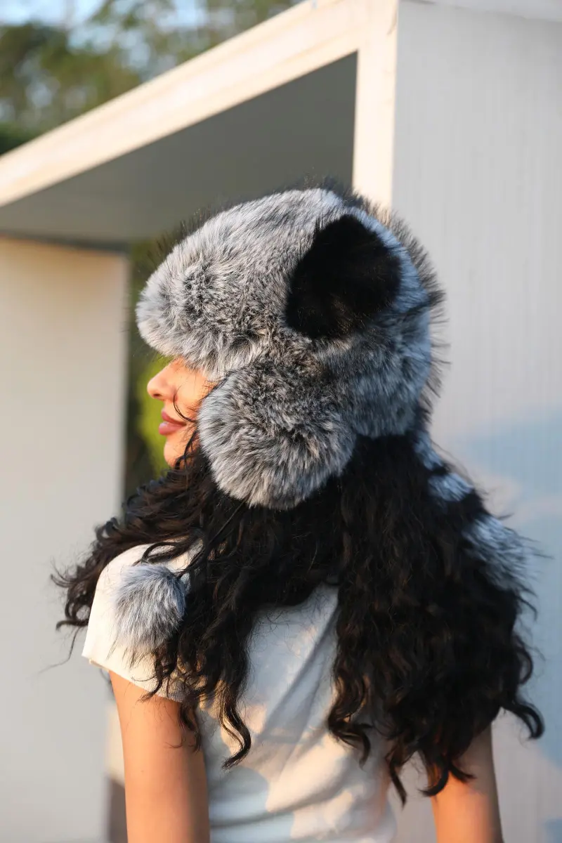 Eco-Friendly Fur Ball Panda and Raccoon Cute Hat14