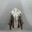 Goose Down-Insulated Knitted Cuff Collar Large Lapel Lightweight Warm Down Jacket16