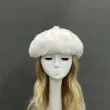 Women's Fashion Eco-Friendly Fur Striped Pumpkin Beret20
