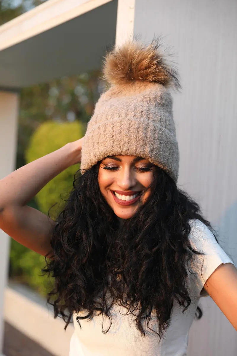 Women's Looped Fur Casual Hat4