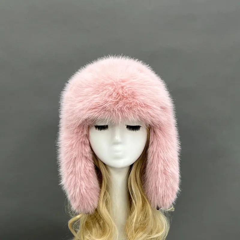 Eco-Friendly Fur Ushanka Trendy Warm and Windproof Hat23