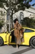 Gold-Edged Fox Fur Women's Luxurious High-Quality Long Coat with Lapel39