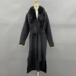 black fur collar