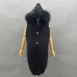 black fur collar