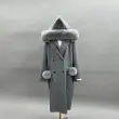Double-Faced Wool Coat for Women Fashionable Removable Hat Long Double-Faced Wool Outer Coat (1)