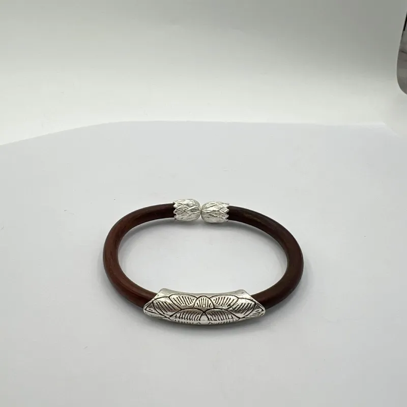 Ethnic Style Cinnabar Vine Bracelet Wooden Vintage Jewelry