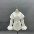 Double - faced Cashmere Outer Jacket for Women, Trendy Sequined Sash Double - faced Wool Coat (13)