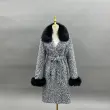 Circle Fleece Coat for Women Classic Fashion Small Square - Collar Jacket (1)