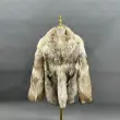 Wolf Fur Luxurious Lapel Coat for Extreme Cold Weather1