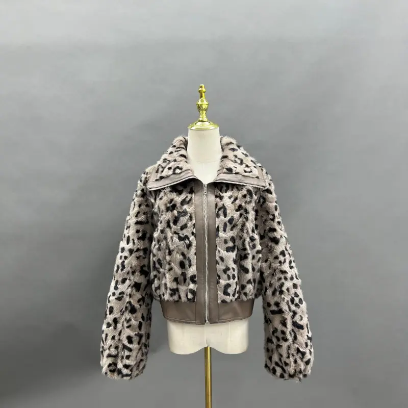Mink Fur Fashionable Square Collar Short Jacket and Mink Fur Jacket. (17)