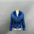 Shawl Lapel Short Mink-Blended  Fur Women's Fashion Fur Jacket (23)