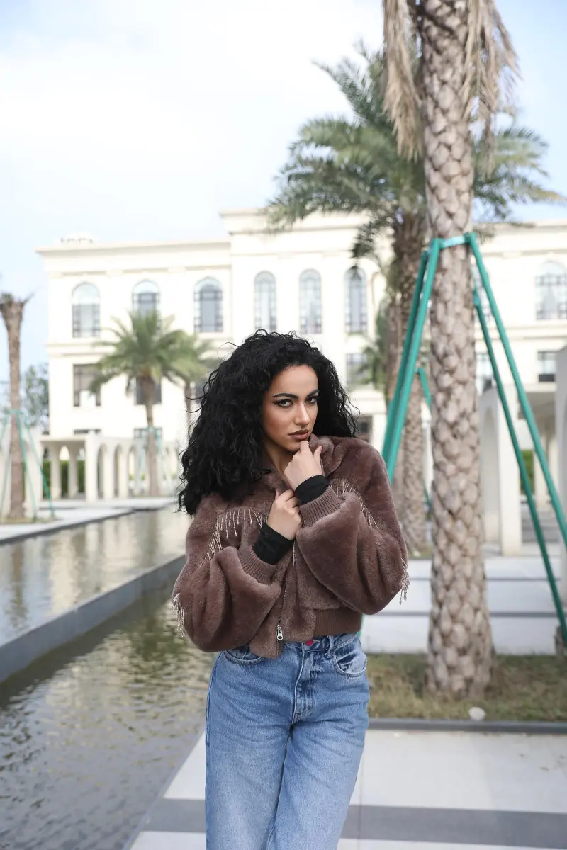 Ecofriendly Fur Jacket for Women Fashion Fringe Fake Fur Baseball Jacket (21)