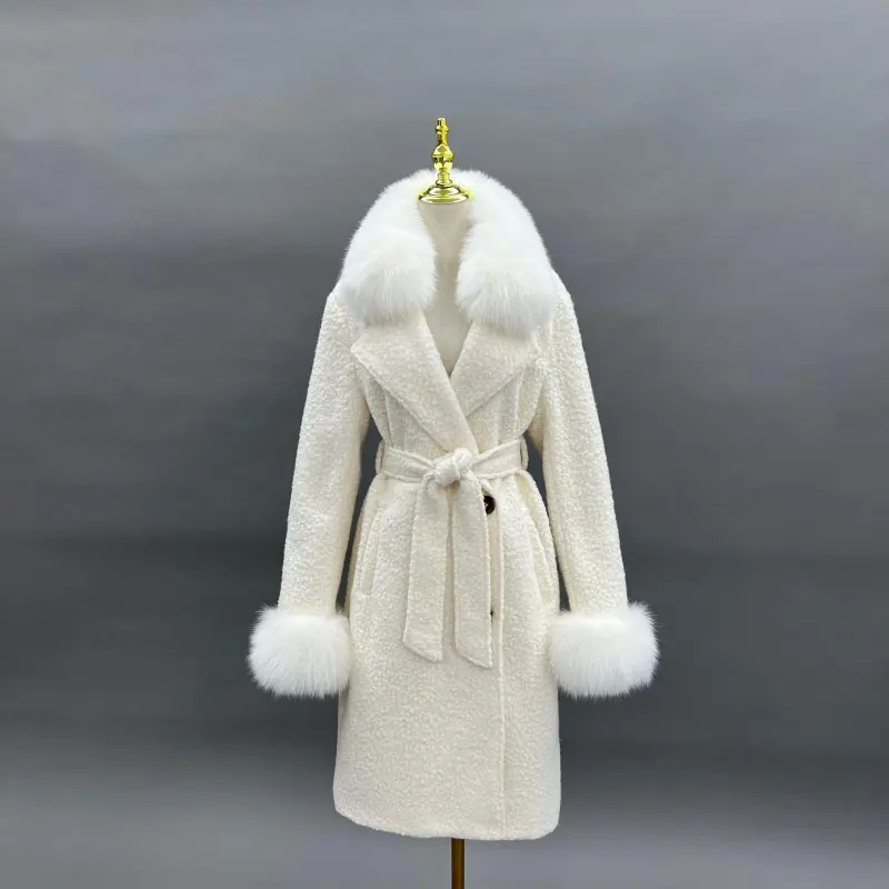 Circle Fleece Coat for Women Classic Fashion Small S