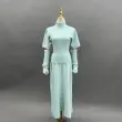 Women's Knit Top and Sleeves with Long Skirt Knit Set Knit Innerwear Three-Piece Set 31