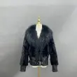 Shawl Lapel Short Mink-Blended  Fur Women's Fashion Fur Jacket (14)