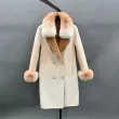 Double-Faced Cashmere Jacket for Women Classic Square Collar Gradient Double-Faced Wool Coat (3)