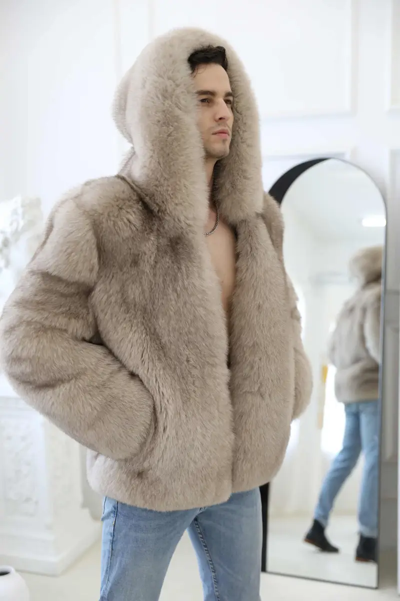 Whole belt hat fox coat-(107)