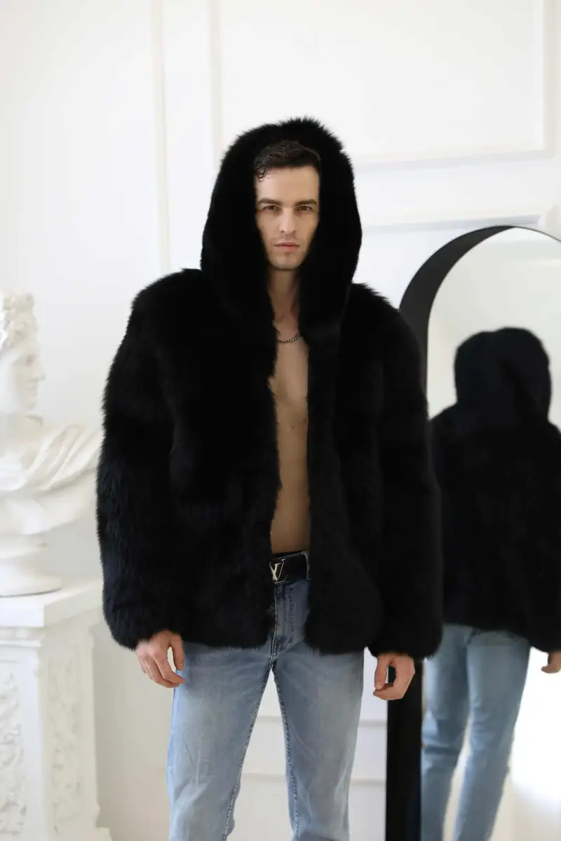 Whole belt hat fox coat-(34)