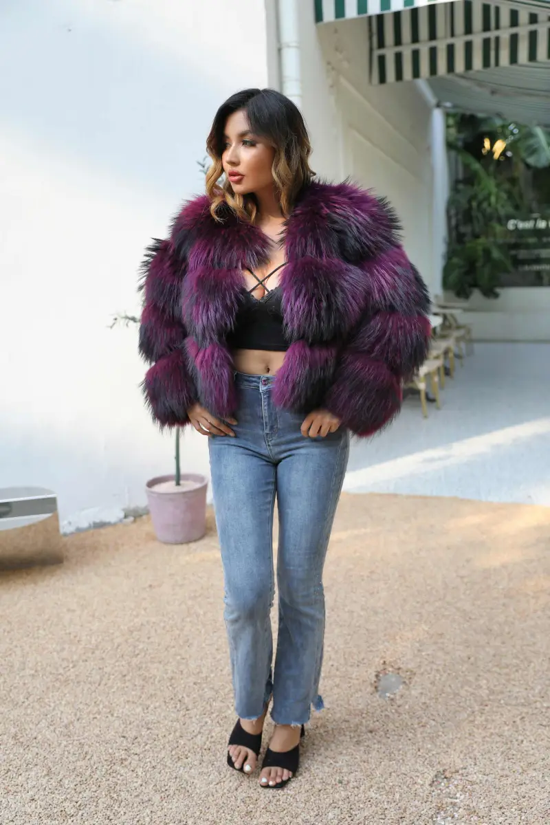 Short raccoon coat-(56)