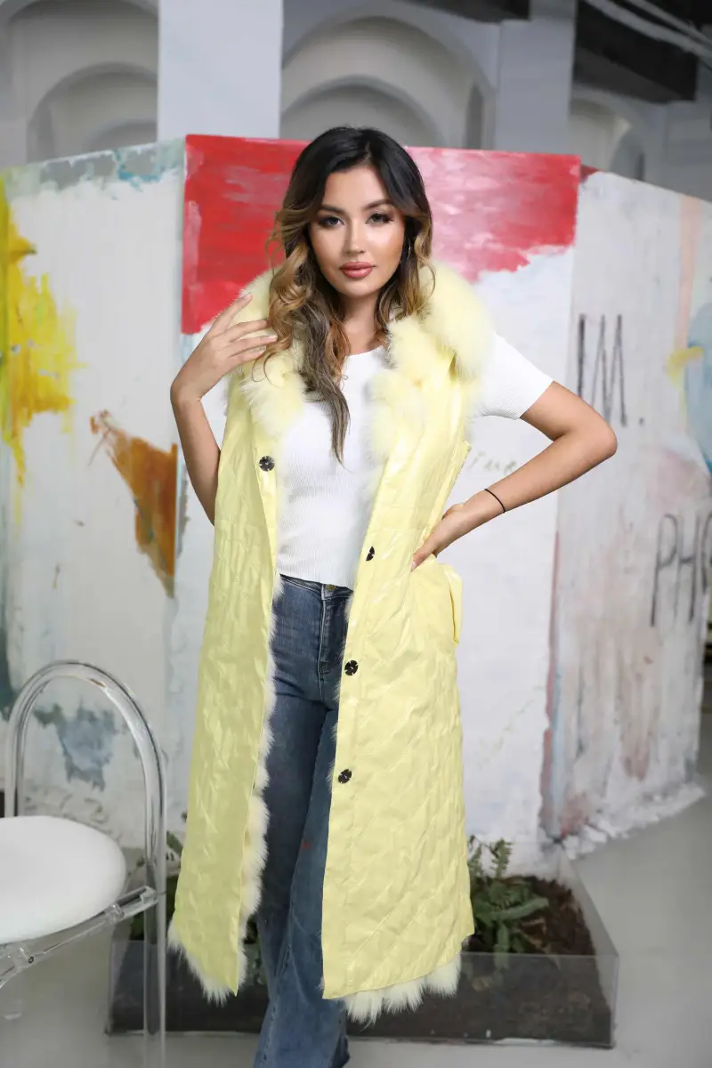 Wear long vests on both sides-(104)
