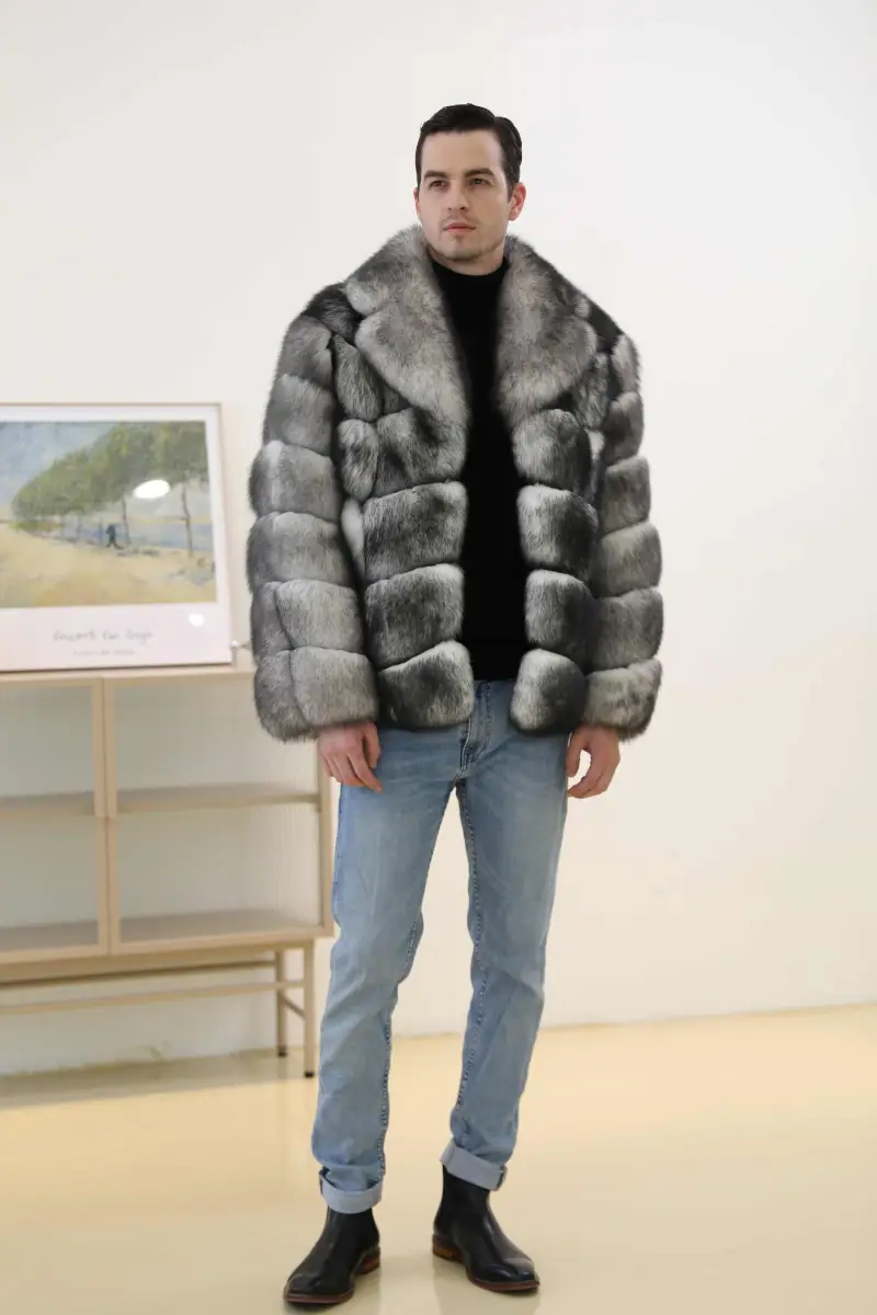 White fox two-tone coat-(1)