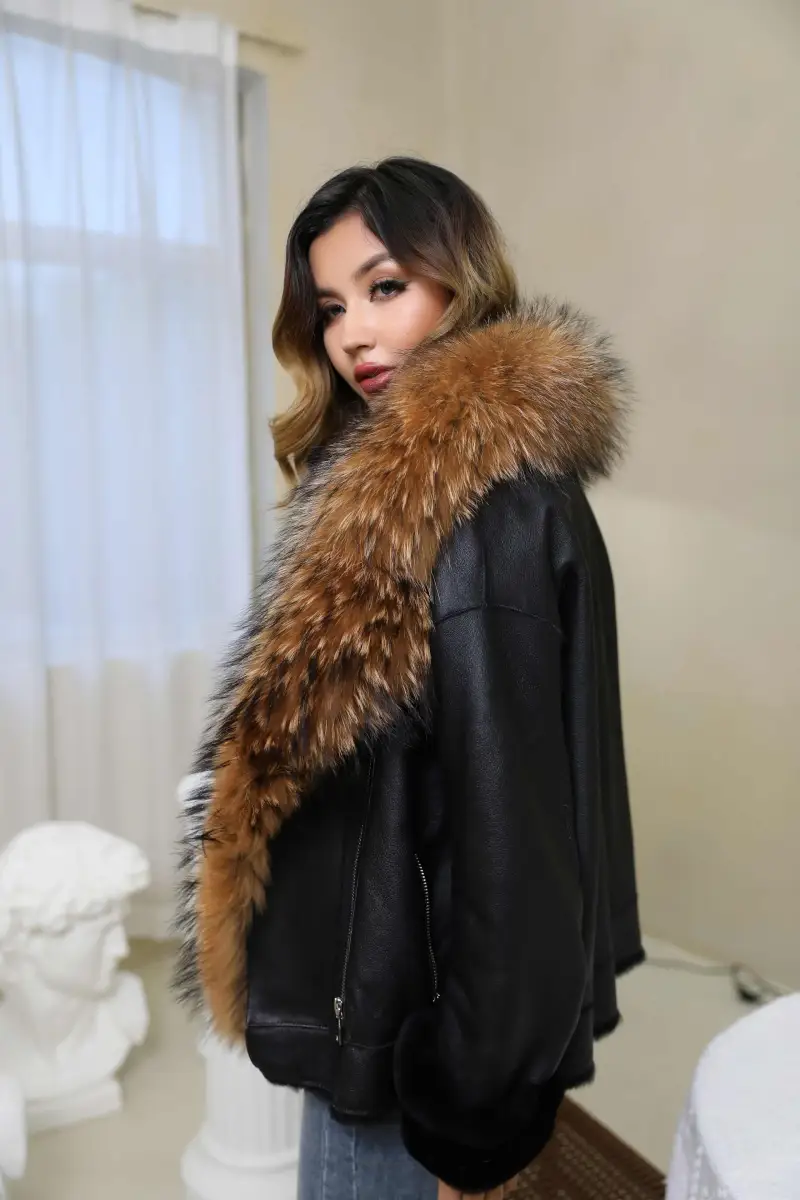 Fox large fur collar one fur-(35)